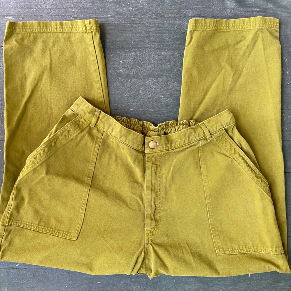 Big Bud Press Work Pants — 1XL — Bright Olive